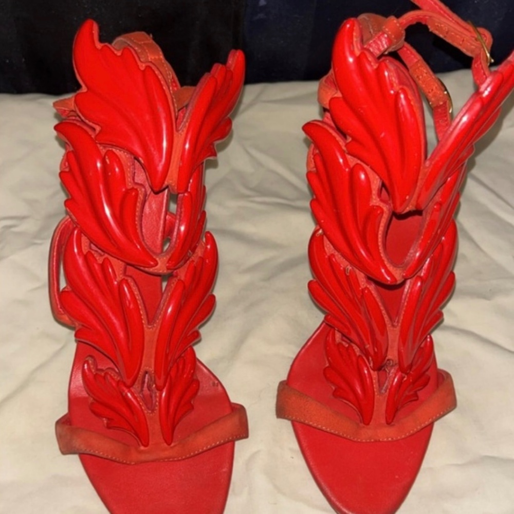 Red vintage Giuseppe heels
